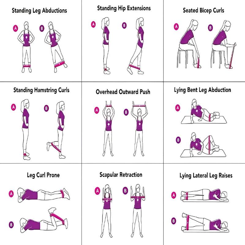 Faixas elásticas fitness