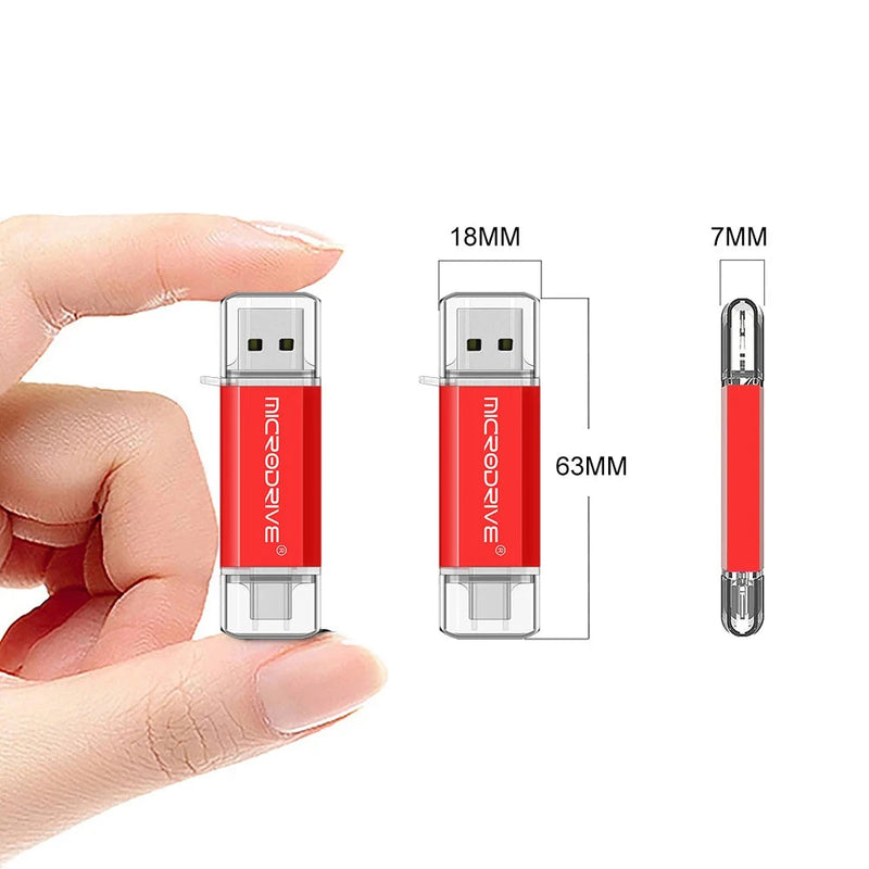 Adaptador USB - Tipo C - 128GB|64GB|32GB|16GB|8GB|4GB