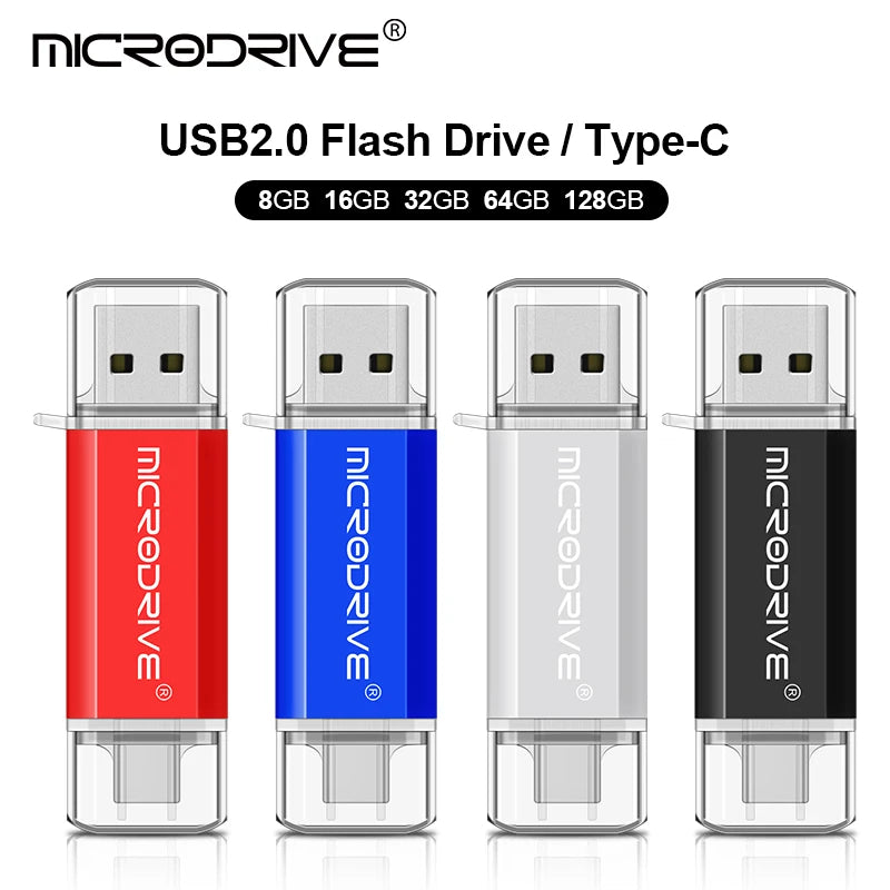 Adaptador USB - Tipo C - 128GB|64GB|32GB|16GB|8GB|4GB