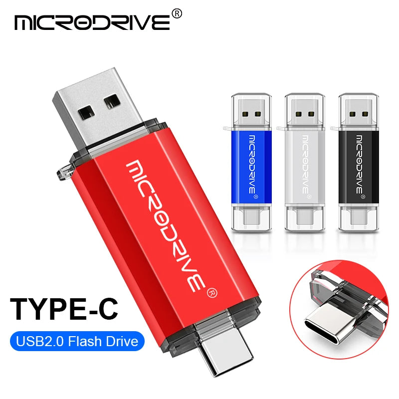 Adaptador USB - Tipo C - 128GB|64GB|32GB|16GB|8GB|4GB